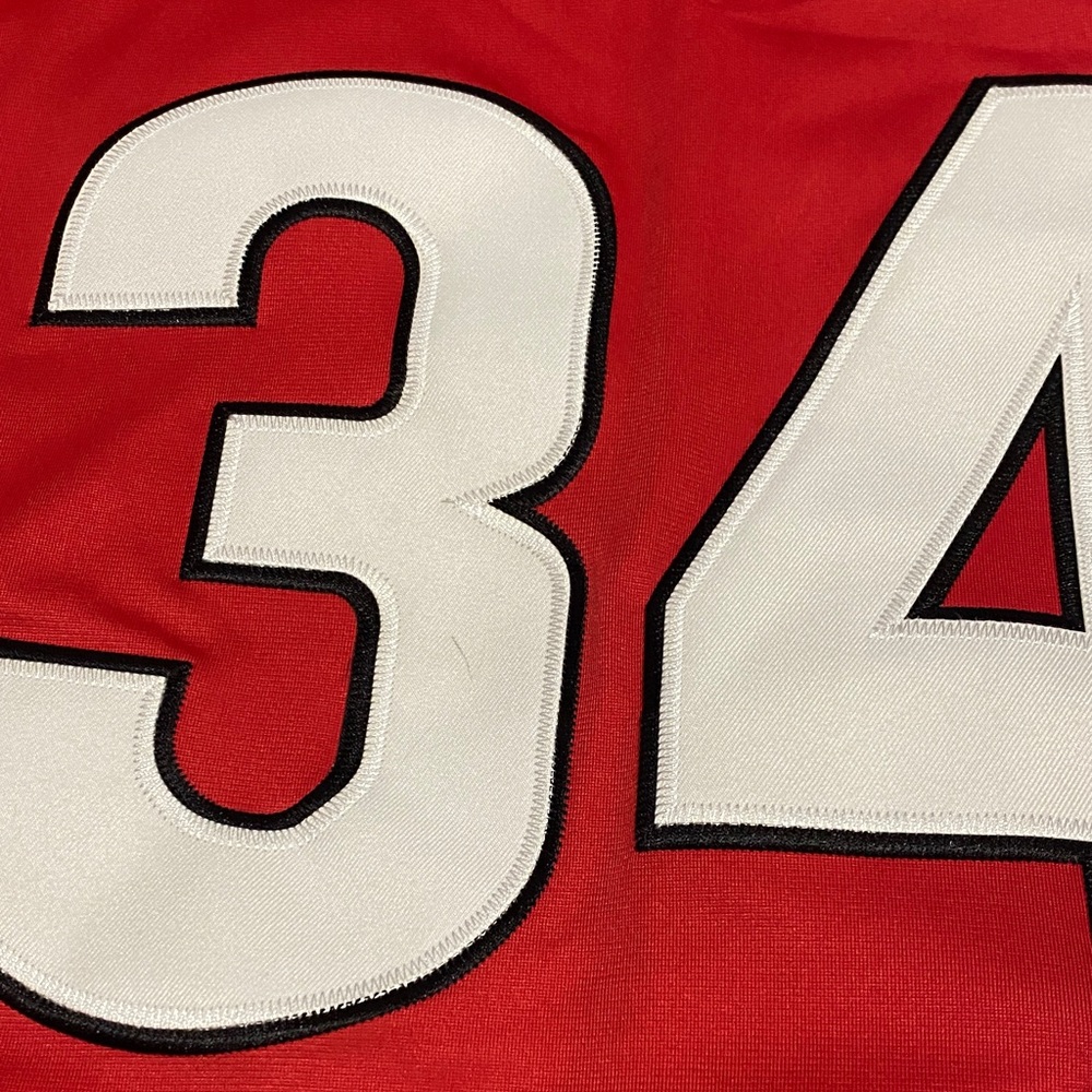 Nike Red Georgia Bulldogs #34 Walker Football Jersey with Black Trim - Picture 4 of 9
